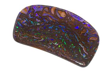 Gorgeous Yowah Nut Opal with Striking Veins of Purple and Green Opal