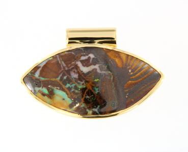 Opal Jewellery, Pendant Gold Boulder Opal
