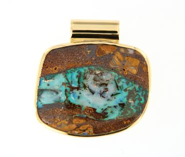 Opal Jewellery, Pendant Gold Boulder Opal