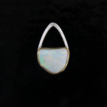 Australian Light Opal in Sterling Silver Pendant
