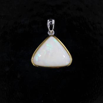 Sterlingsilber Anhänger mit buntem Hellopal