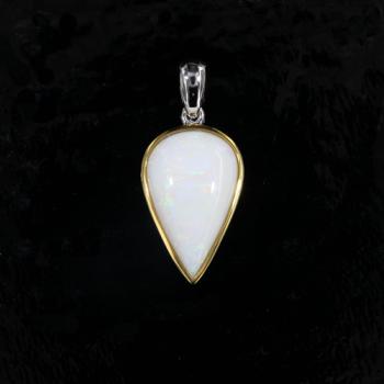 Sterling Silver Pendant with Australian Light Opal