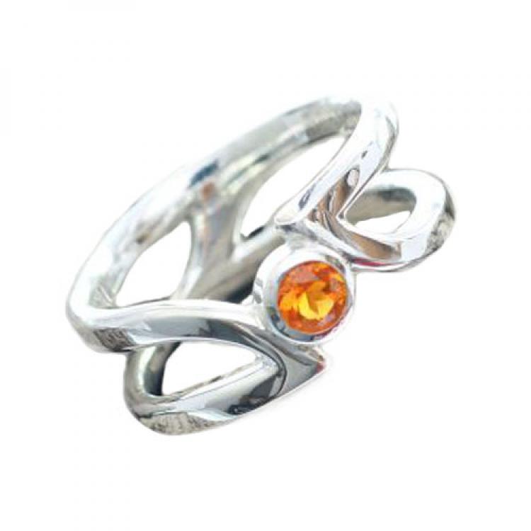 Ring, Silver, Fire Opal, Opal jewelry