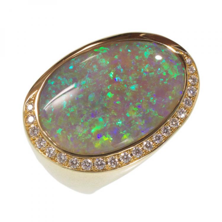 Opal Jewellery, Ring Gold, Opal