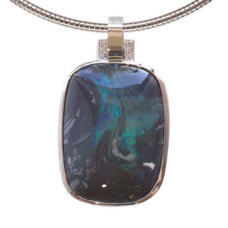 Black Opal pendant