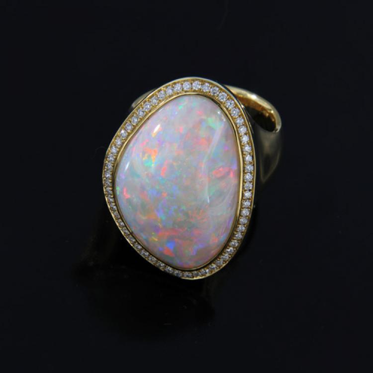 Opal Jewellery, Ring Gold, Opal