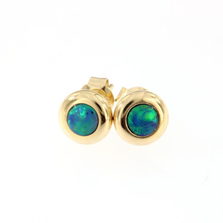 Opal Jewellery, Studs, Earrings, Gold