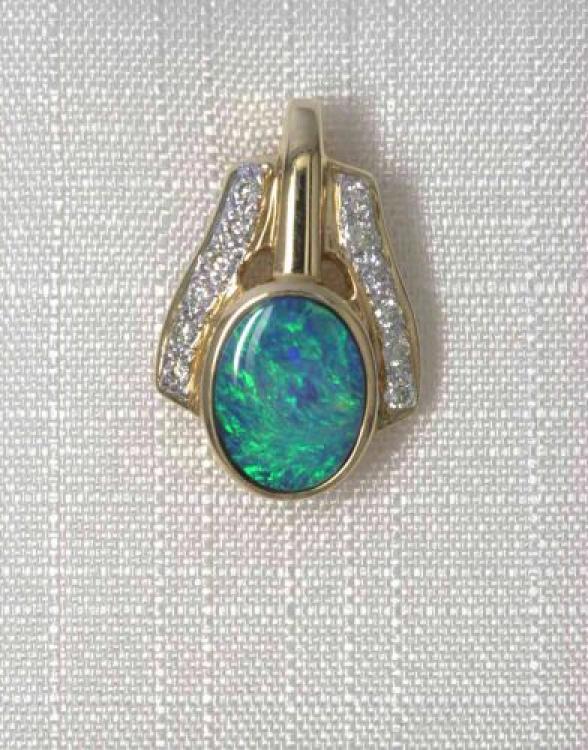 Pendant with Opal Doublet