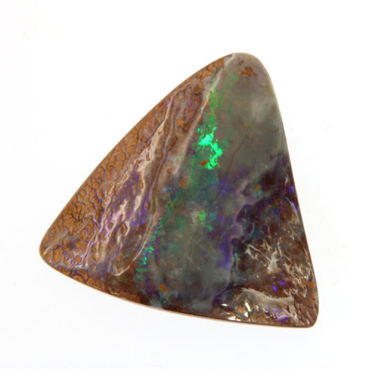 Großer Yowah-Nuss-Opal mit blau-grünem Farbspiel