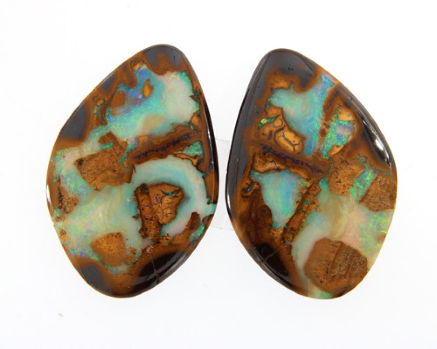 Natural Australian Yowah Nut Opal Pair