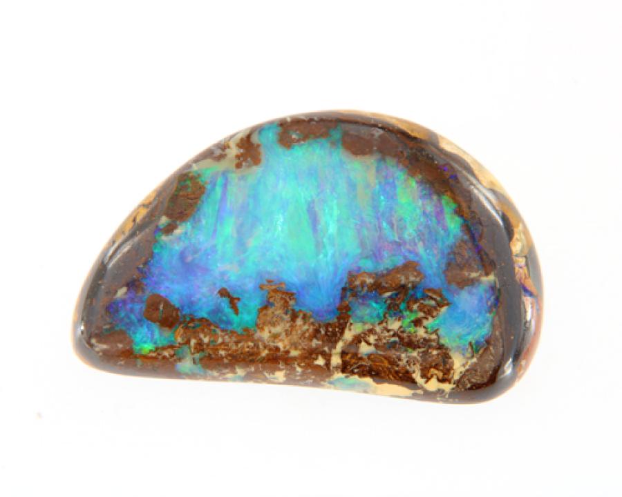 Leuchtend blau-grüner Yowah-Nuss-Opal