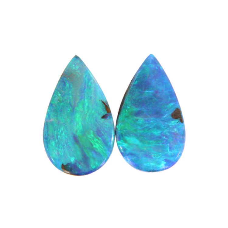 Boulder Opal, Opal, Pair
