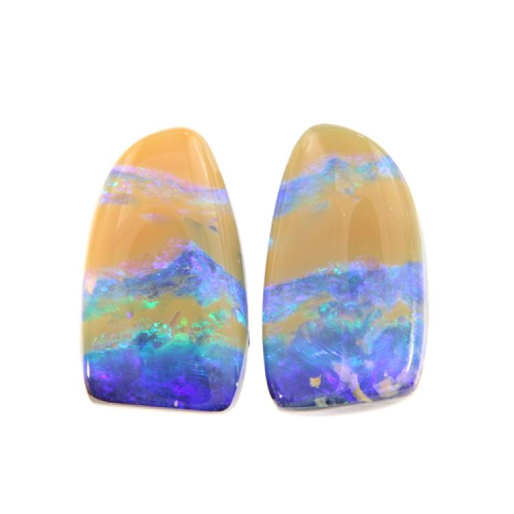 Boulder Opal, Opal, Pair