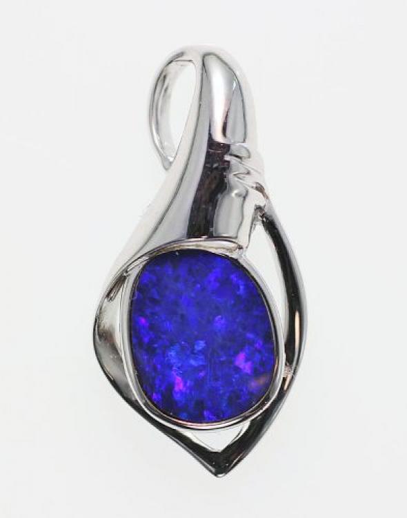Opal Doublet, Silver, Jewellery, Pendant