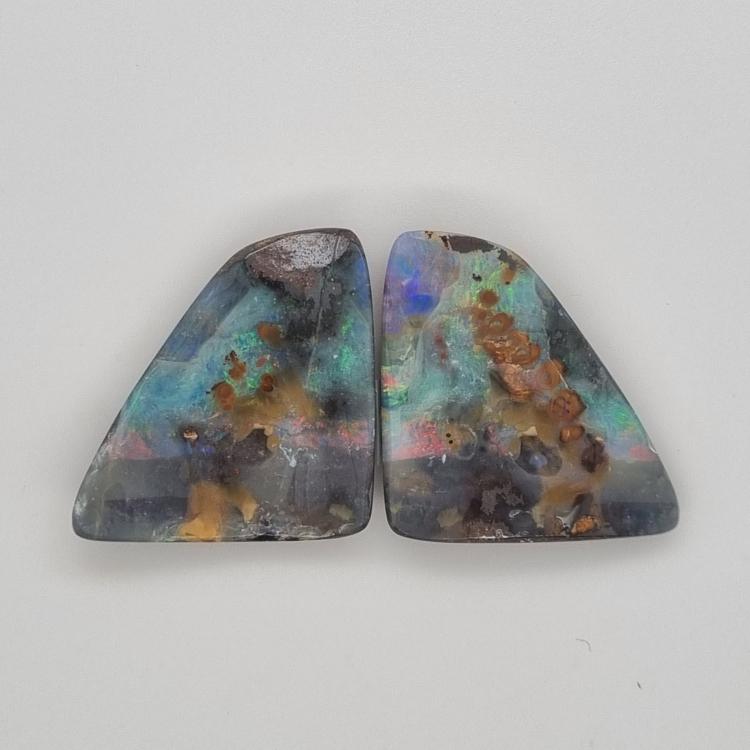 Boulder Opal, Opal, Pair