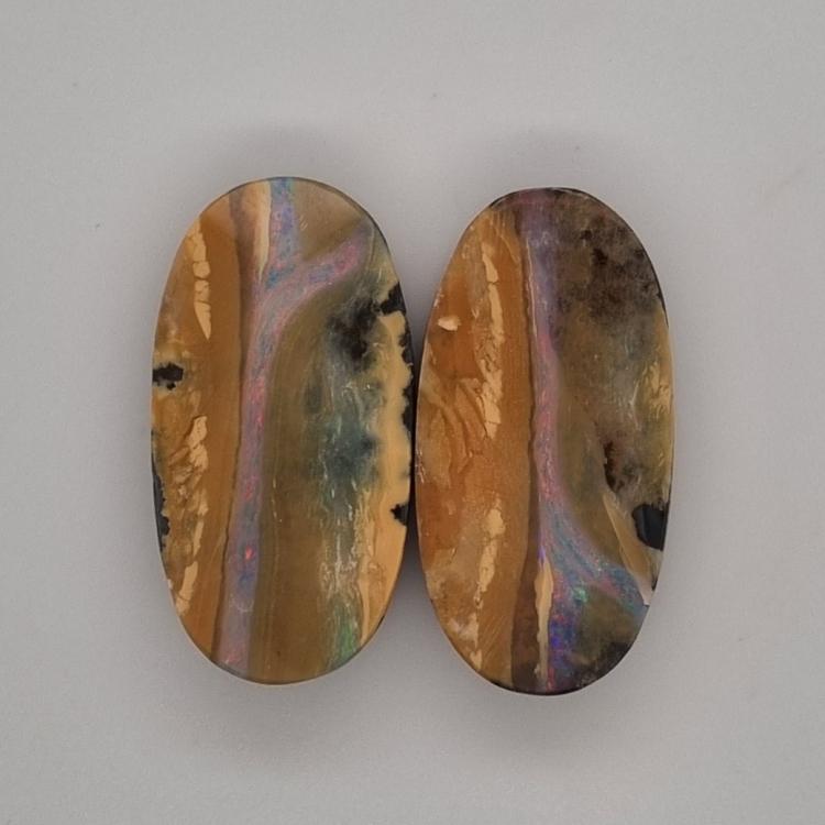 Boulder Opal, Opal, Pair
