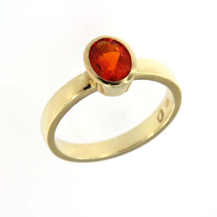 Opal Jewellery, Gold, Fire Opal Ring