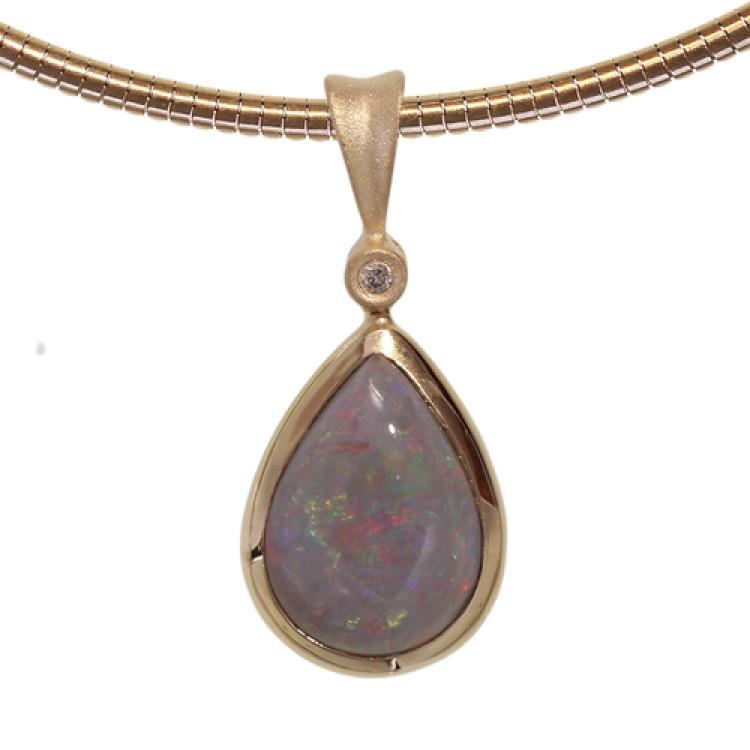 Black Opal pendant