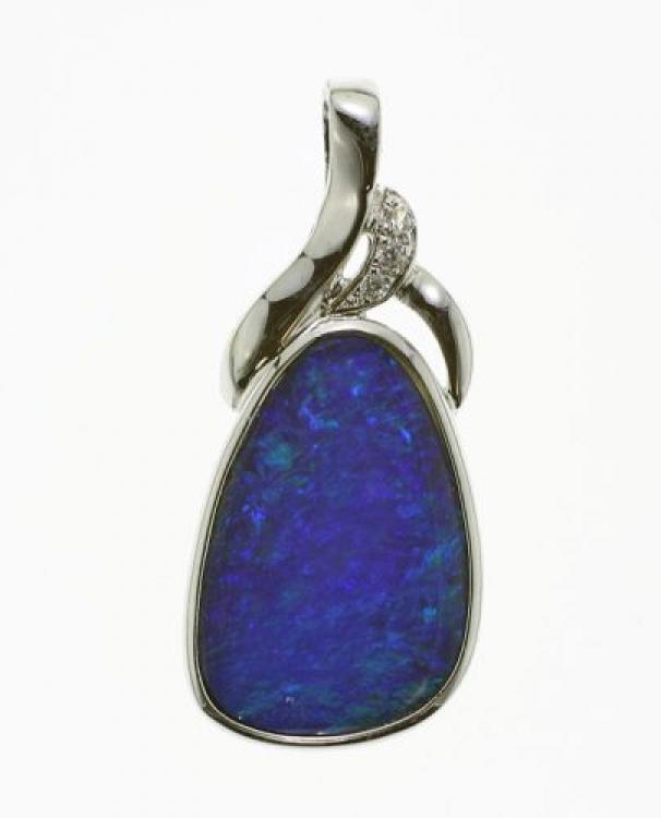 Opal Doublet, Silver, Jewellery, Pendant