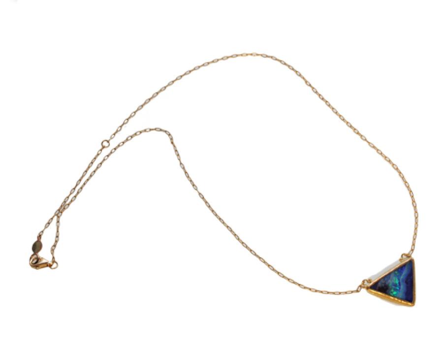 Boulder Opal Collier in 24k Yellow Gold