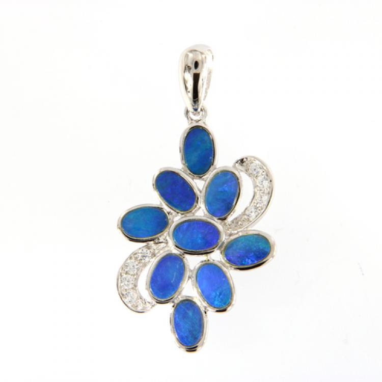 Opal Doublet, Silver, Jewellery, Pendant