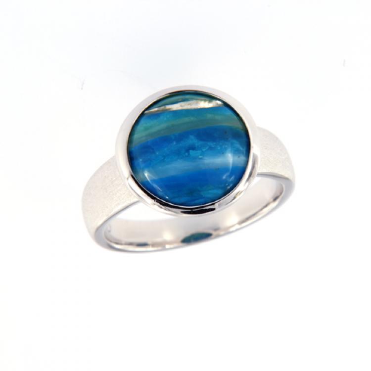Ring, Silver, Landscap Opal, Peru, Opal jewelry