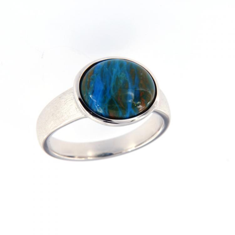 Ring, Silver, Landscape Opal, Peru, Opal jewelry