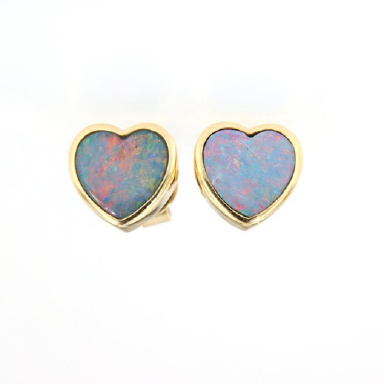 Opal Jewellery, Studs, Earrings, Gold