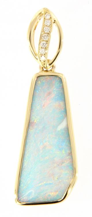 Pendant Gold Boulder Opal, Opal Jewellery