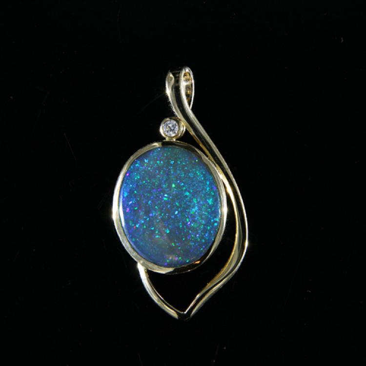 dark opal pendant