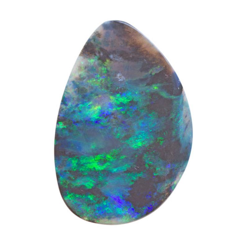 Black Opal Cabochon from Lightning Ridge