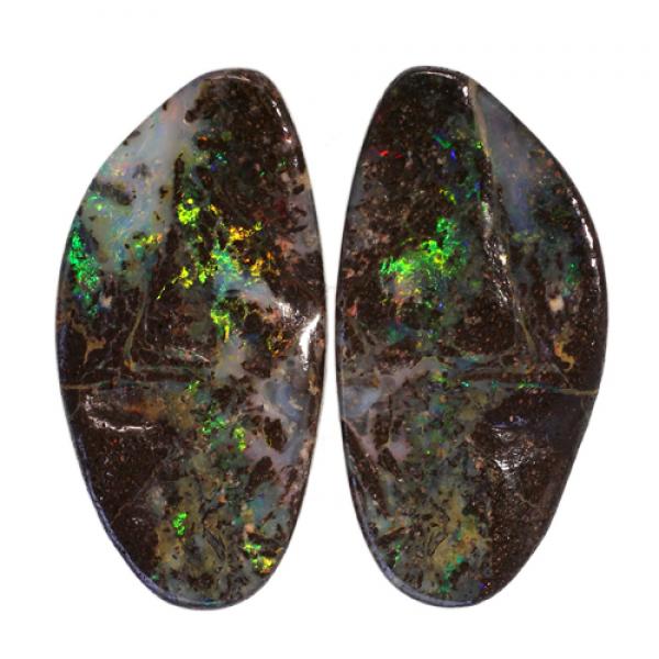 Boulder Opal, Opal, Pair