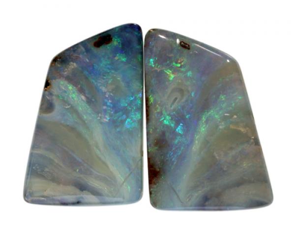 Boulder Opal, Opal, Pair